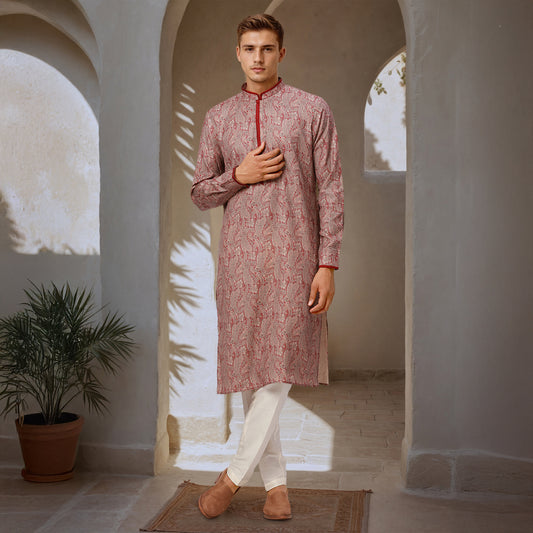Ethnix Marron Kurta Chudidar