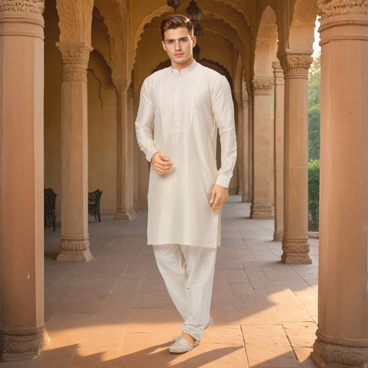 Ethnix Brown Kurta Chudidar