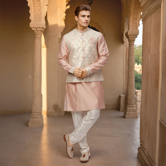 Ethnix Pink Kurta Chudidar