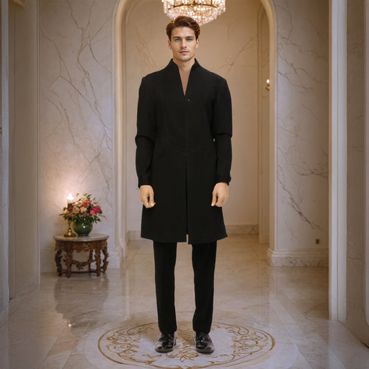 Ethnix Black Kurta Chudidar