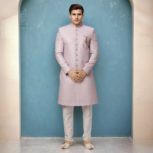 Ethnix Purple Sherwani