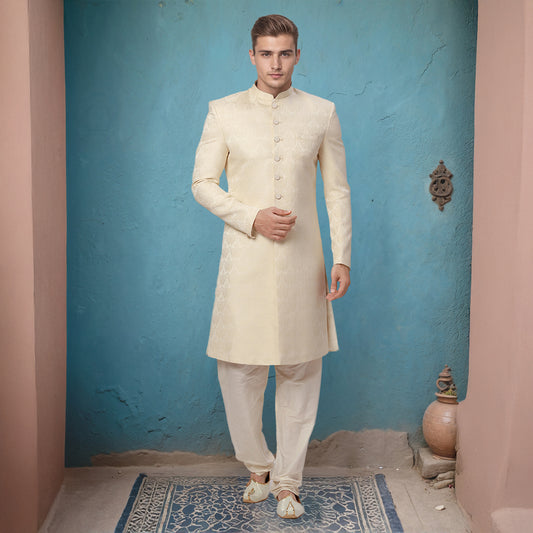 Ethnix White Sherwani