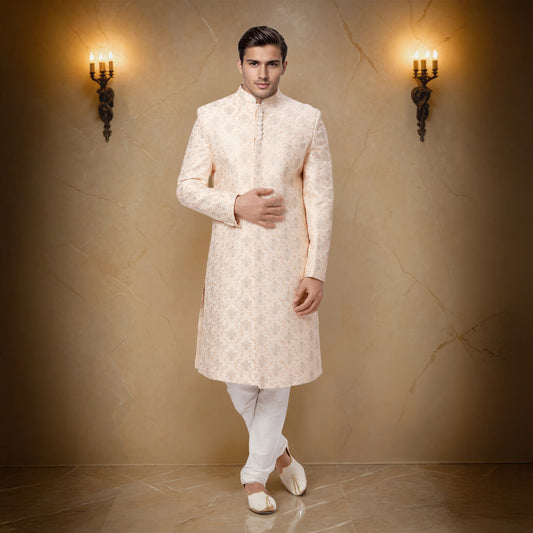 Ethnix Pink Sherwani
