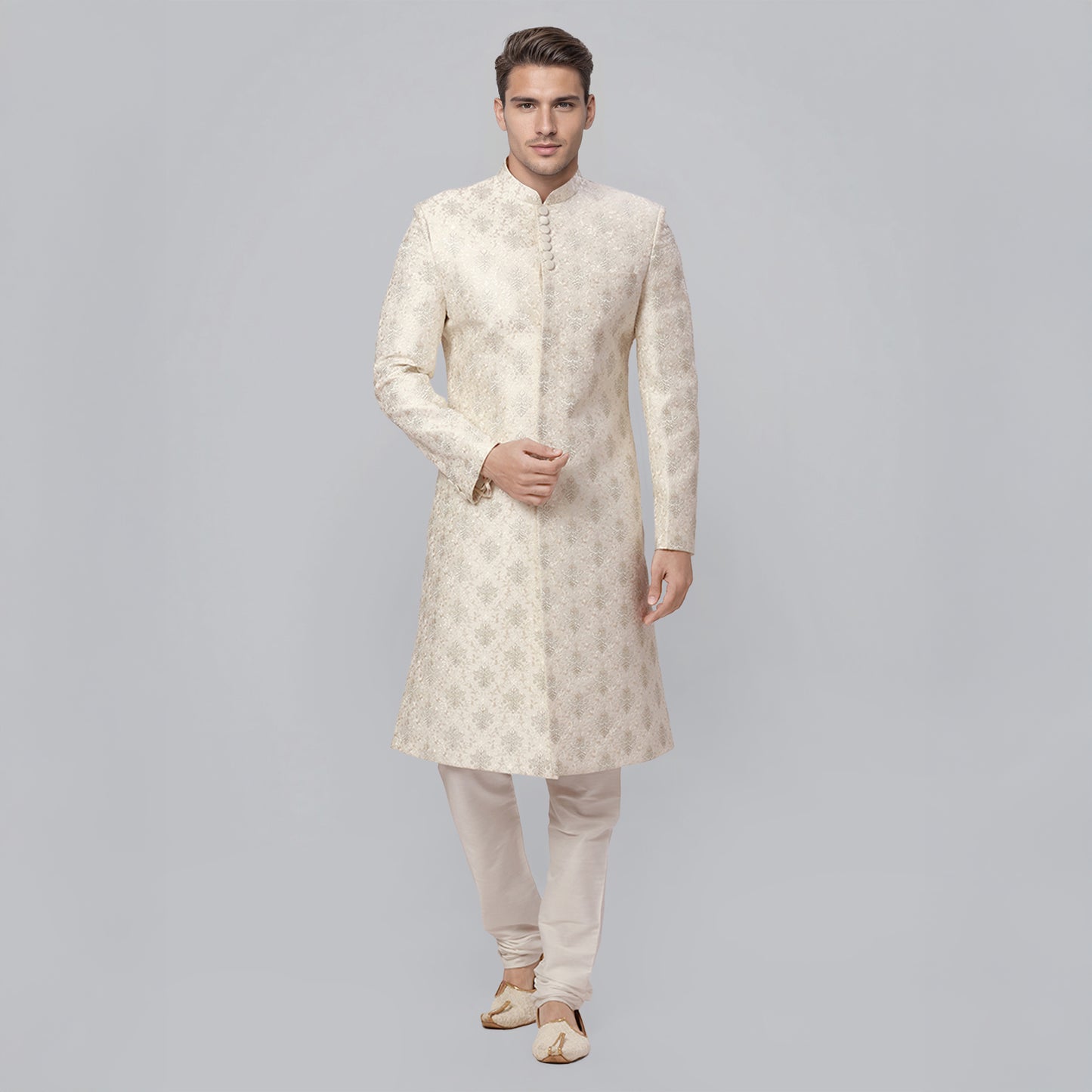 Ethnix White Sherwani