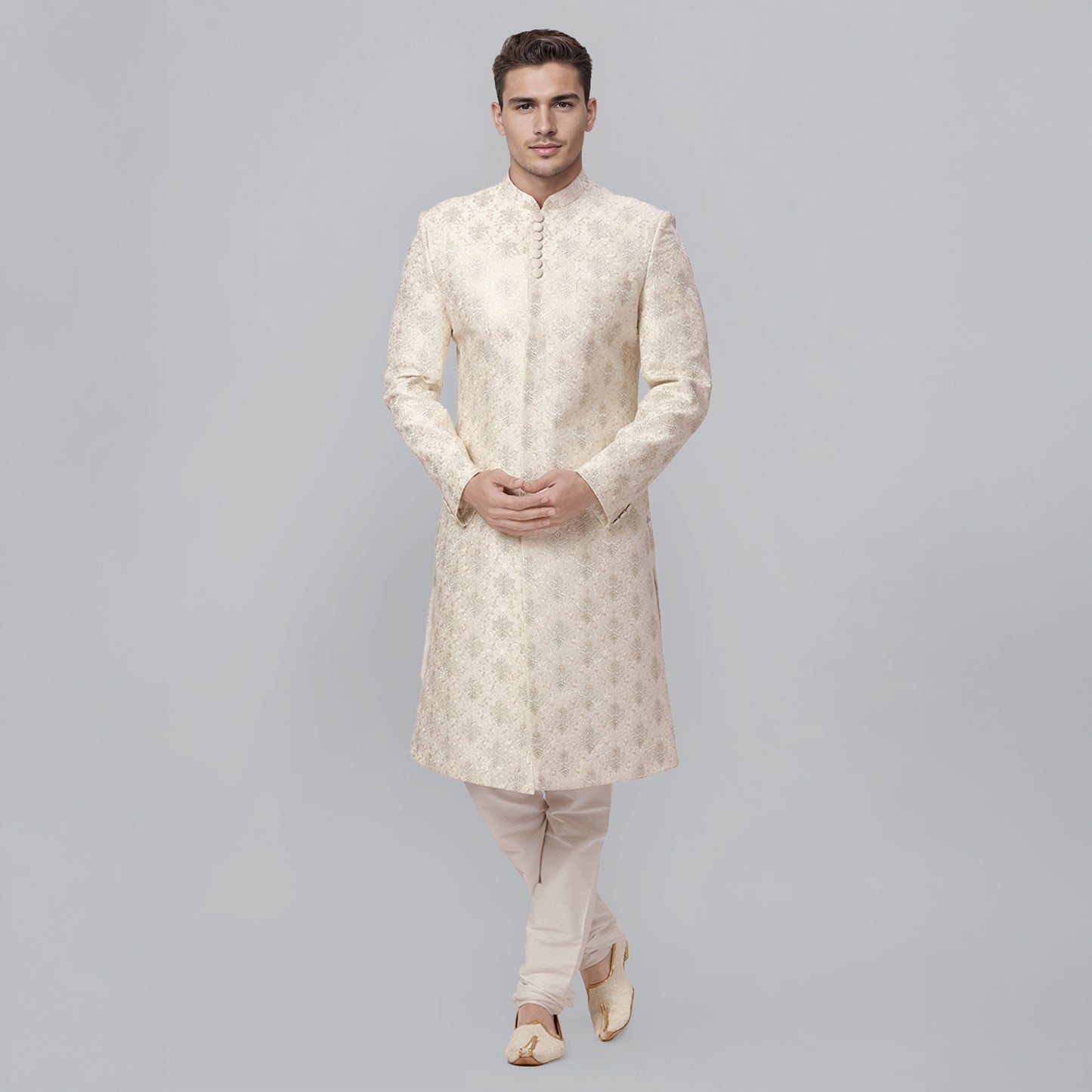 Ethnix White Sherwani
