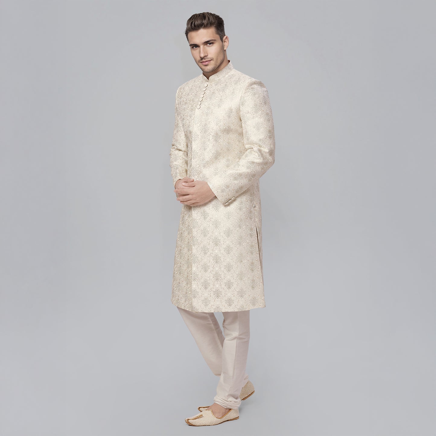 Ethnix White Sherwani