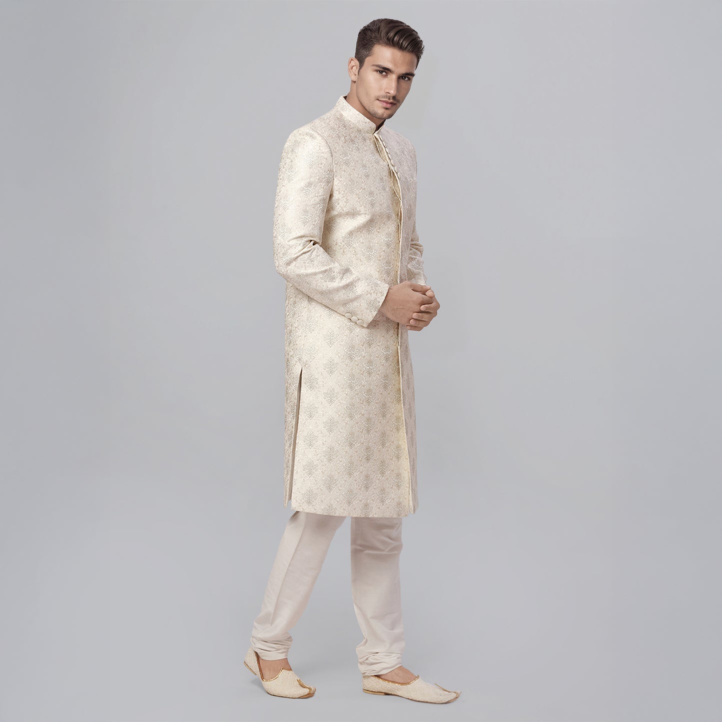 Ethnix White Sherwani