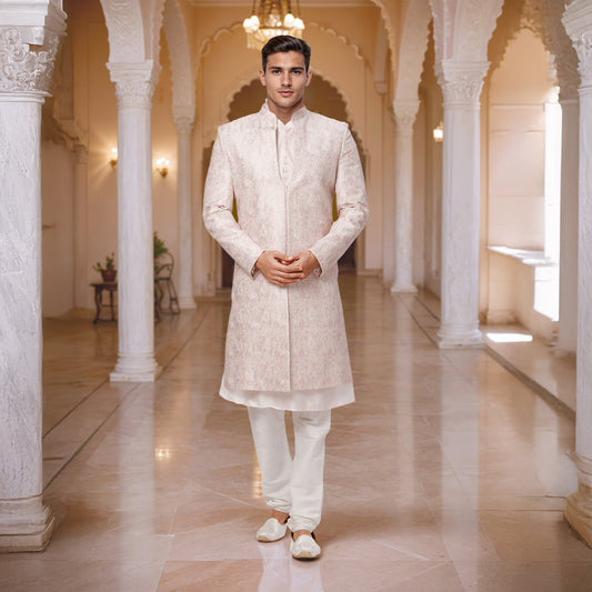 Ethnix Pink Sherwani