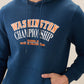 Parx Men Blue Regular Fit Graphic Sweatshirt