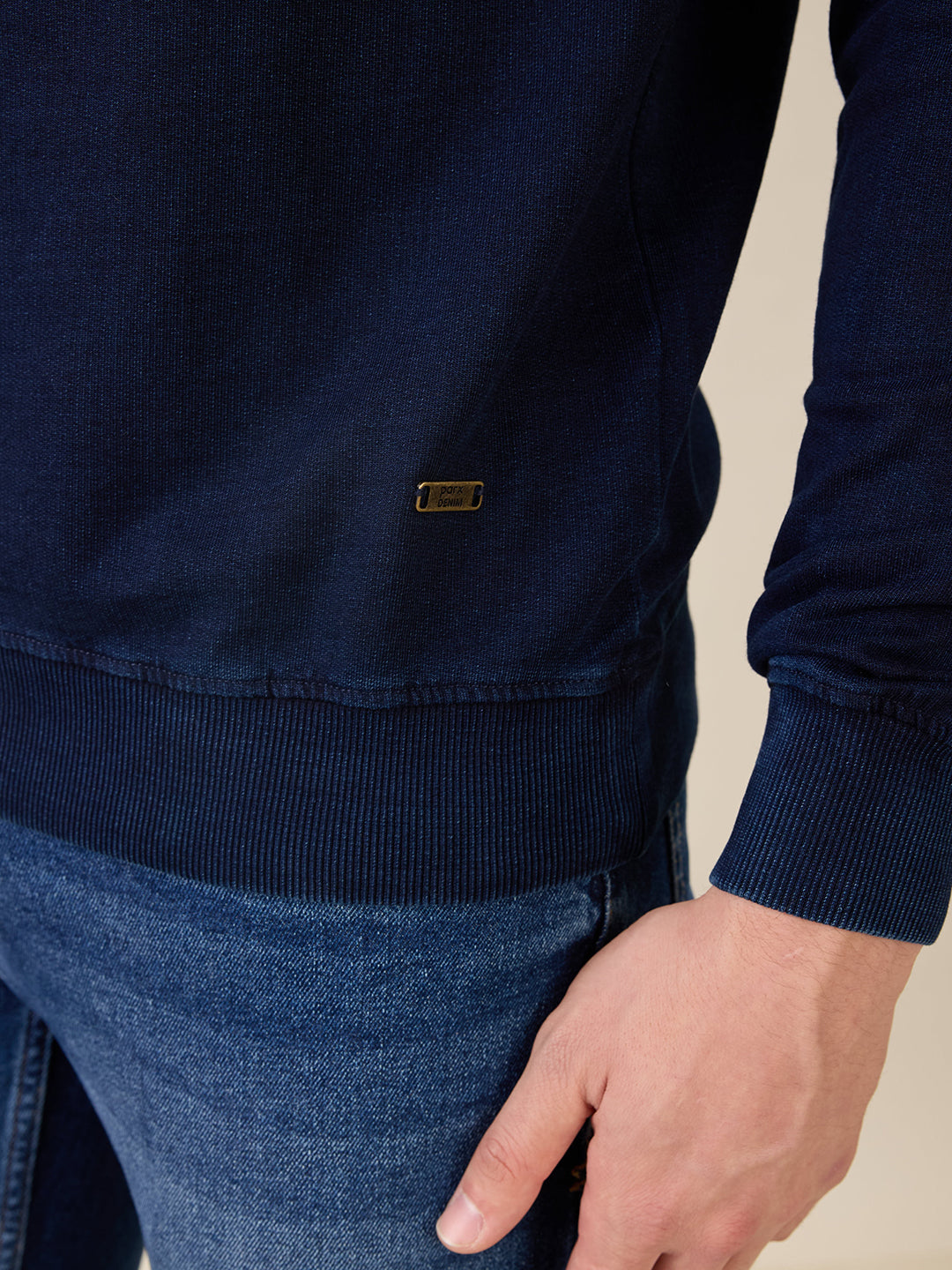 Parx Men Blue Regular Fit Graphic Sweatshirt