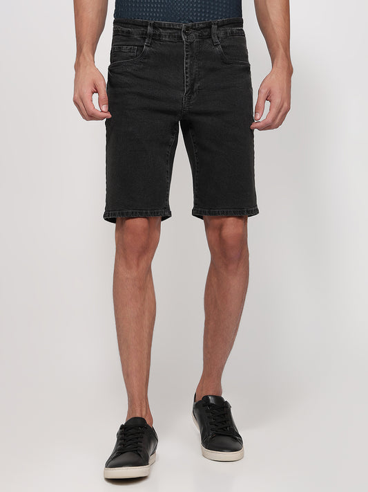 Parx Black Shorts