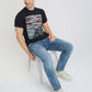 Men Slim Fit White T-Shirt