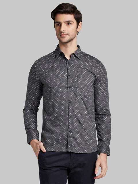 Parx Grey Casual Shirt