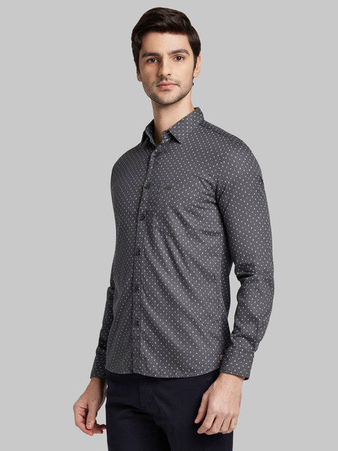 Parx Grey Casual Shirt