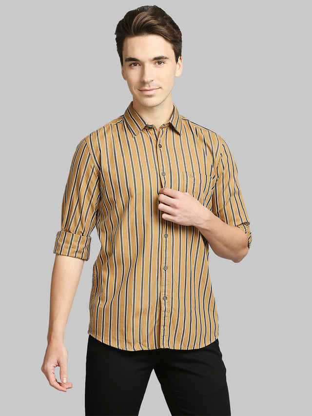 Parx Yellow Casual Shirt 