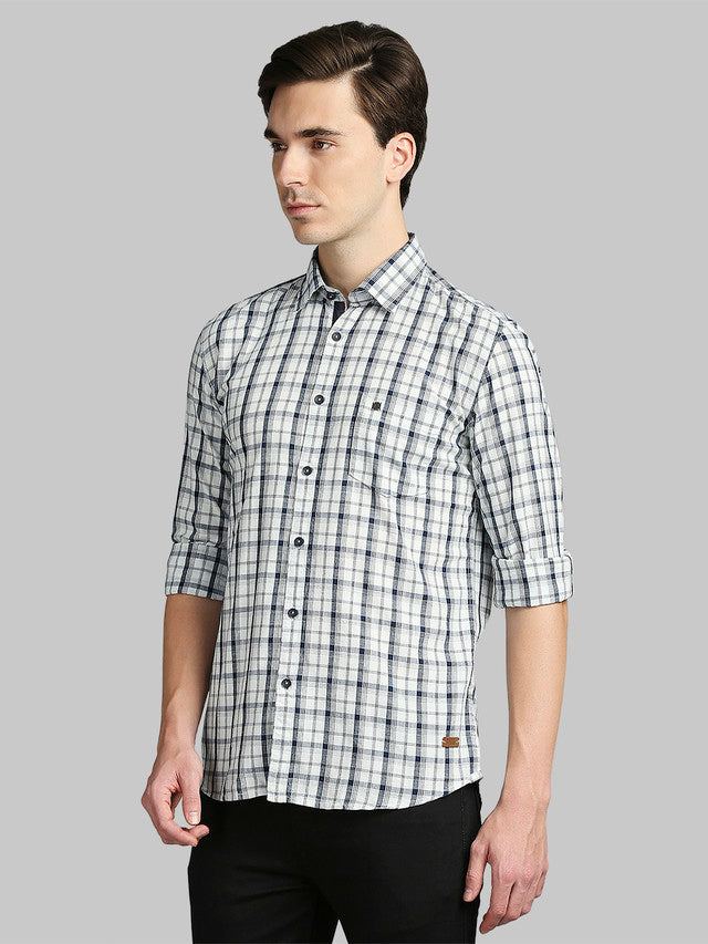 Parx White Casual Shirt 