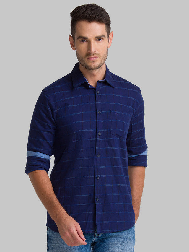 Parx Blue Casual Shirt 