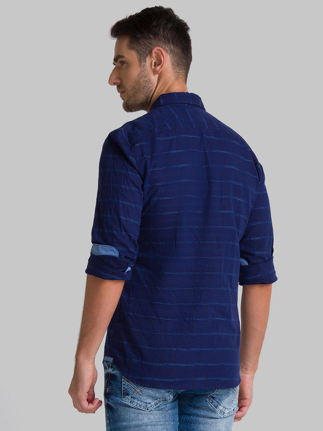 Parx Blue Casual Shirt 