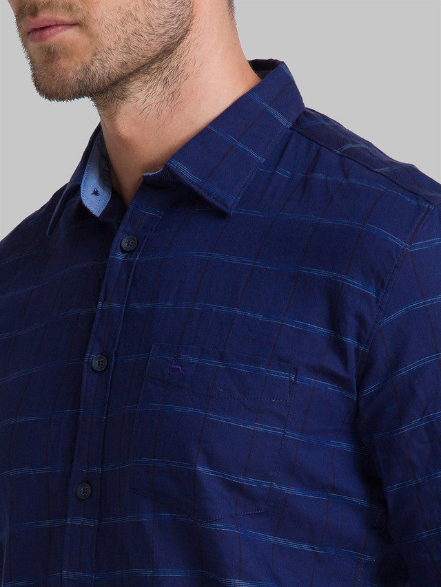 Parx Blue Casual Shirt 