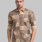 Parx Brown Casual Shirt