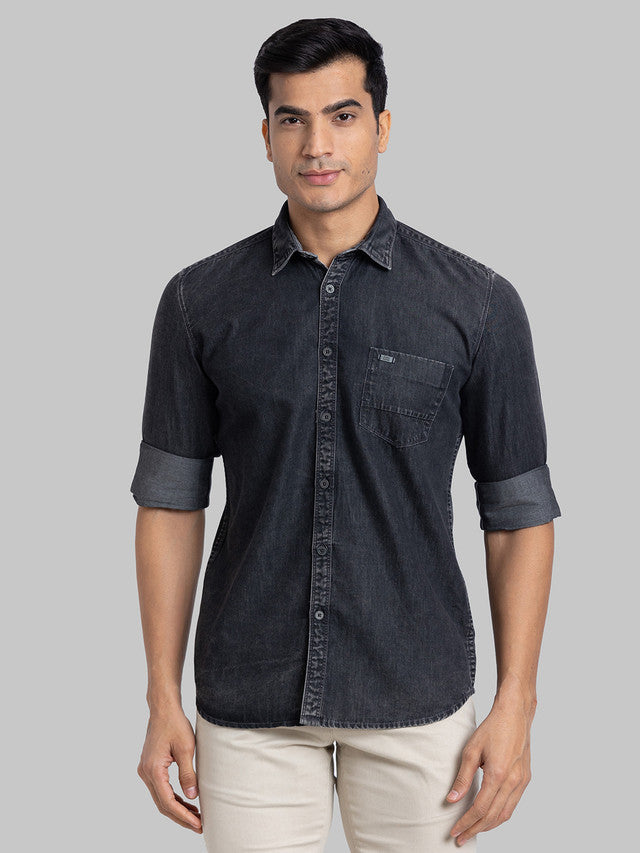 Parx Black Casual Shirt 