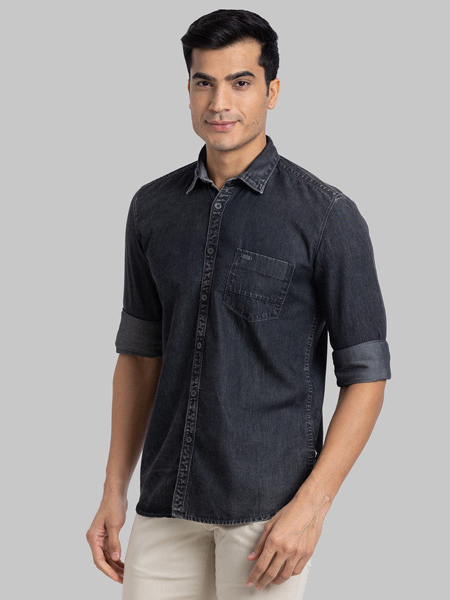 Parx Black Casual Shirt 