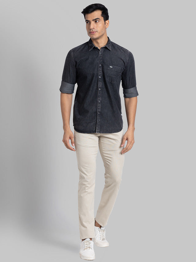 Parx Black Casual Shirt 