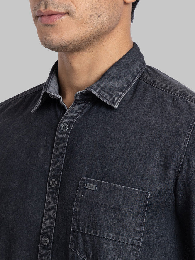 Parx Black Casual Shirt 