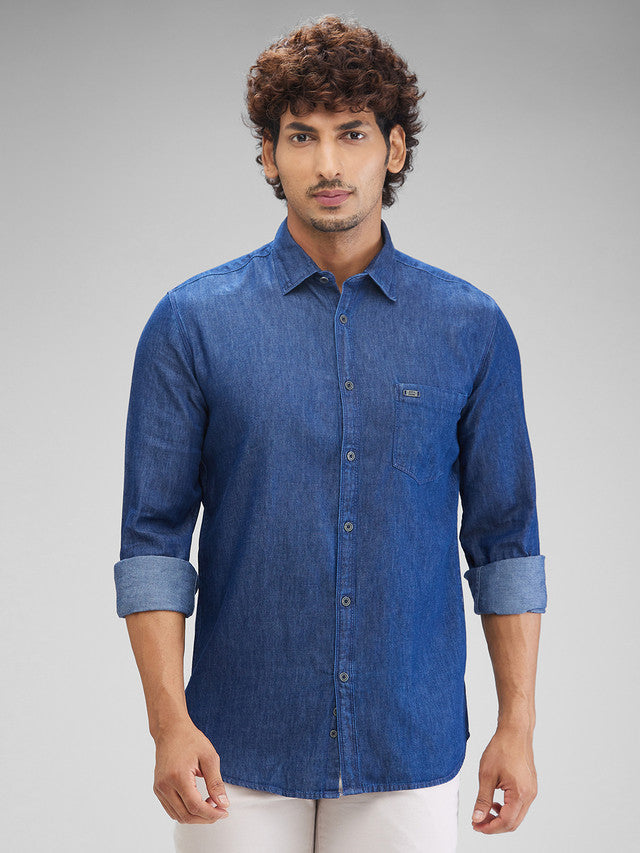 Parx Blue Casual Shirt 