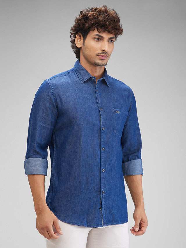 Parx Blue Casual Shirt 