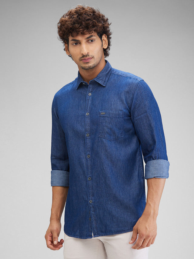 Parx Blue Casual Shirt 