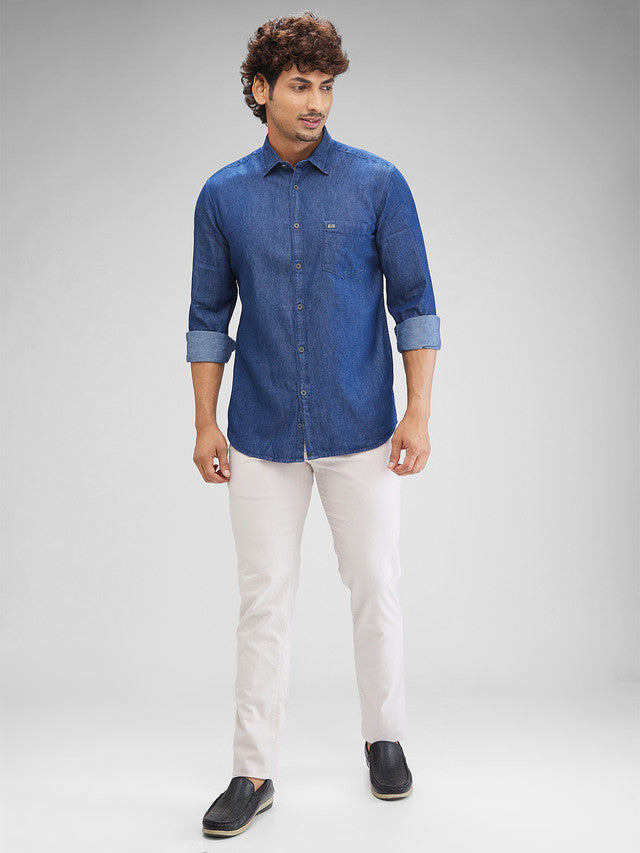 Parx Blue Casual Shirt 