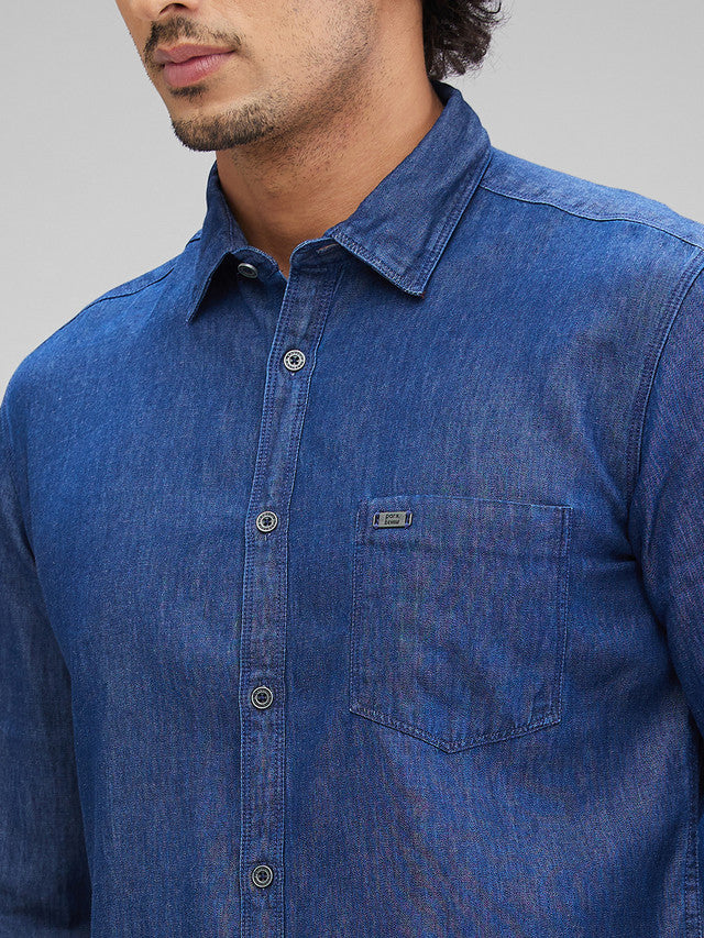 Parx Blue Casual Shirt 