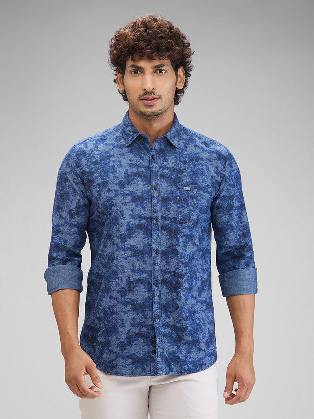 Parx Blue Casual Shirt 