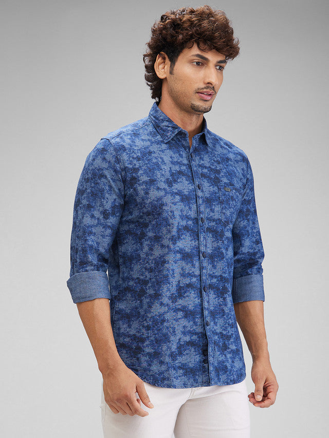 Parx Blue Casual Shirt 