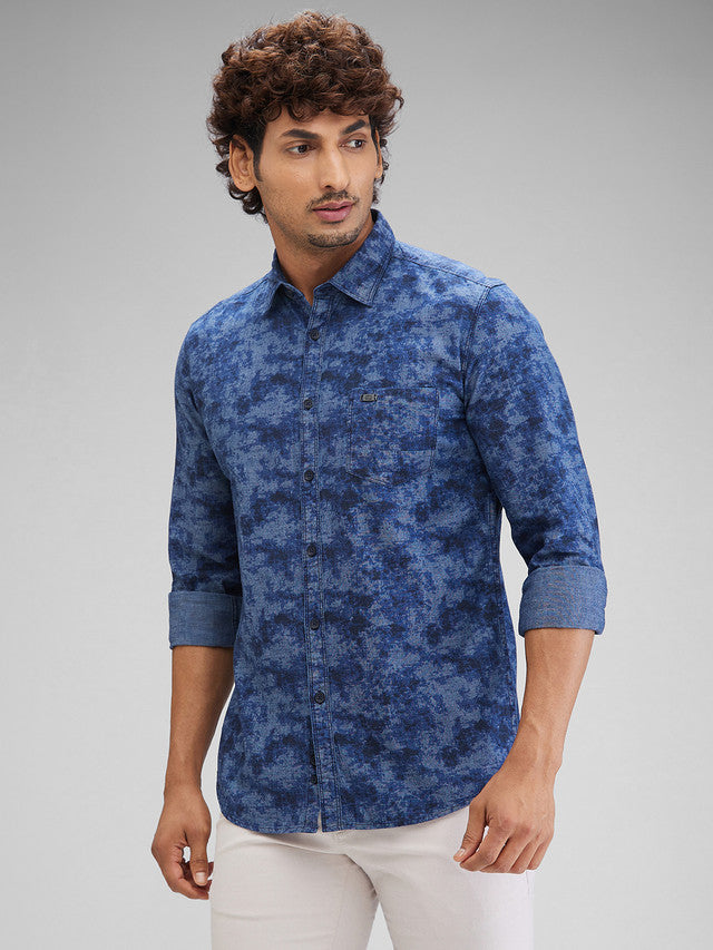 Parx Blue Casual Shirt 