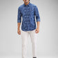 Parx Blue Casual Shirt 