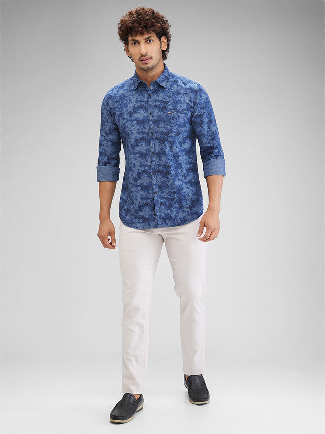 Parx Blue Casual Shirt 