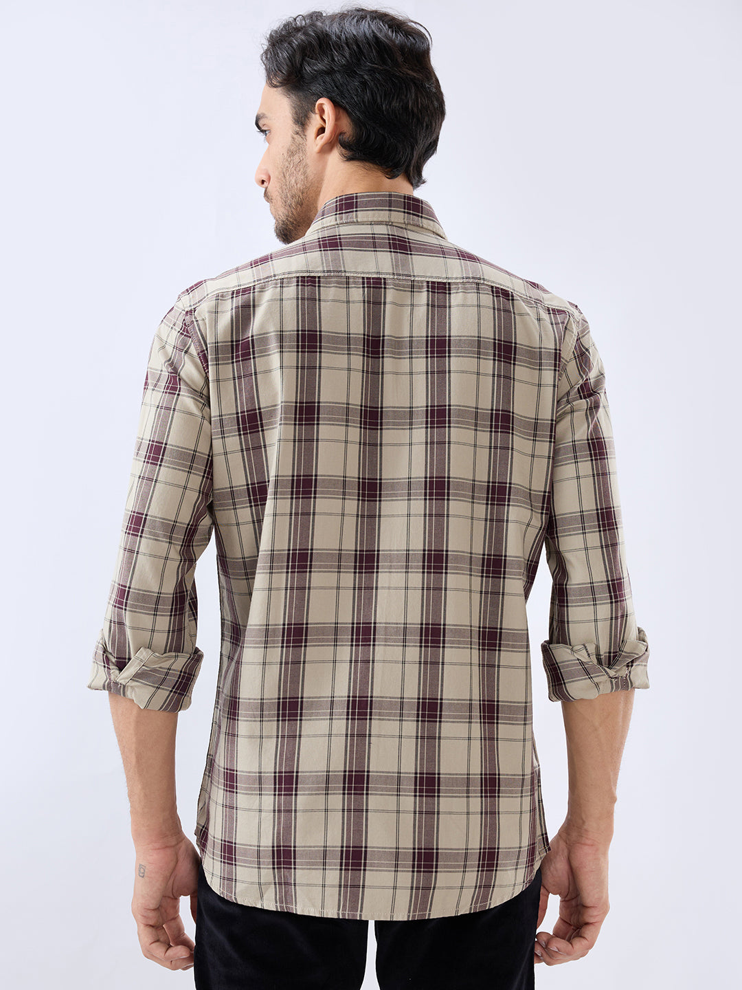 Parx Brown Casual Shirt