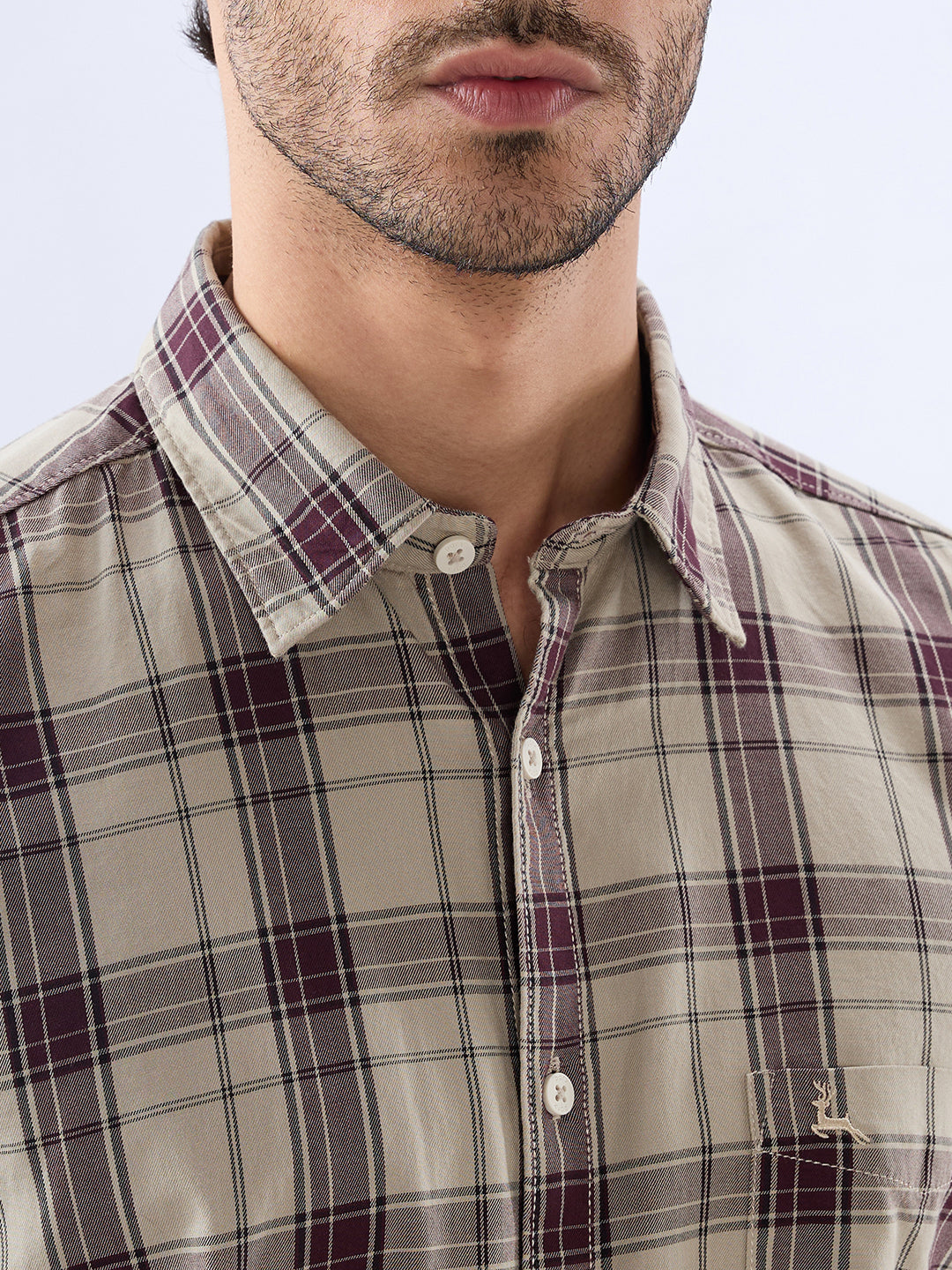 Parx Brown Casual Shirt
