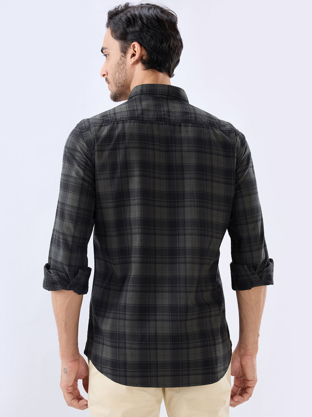 Parx Green Casual Shirt