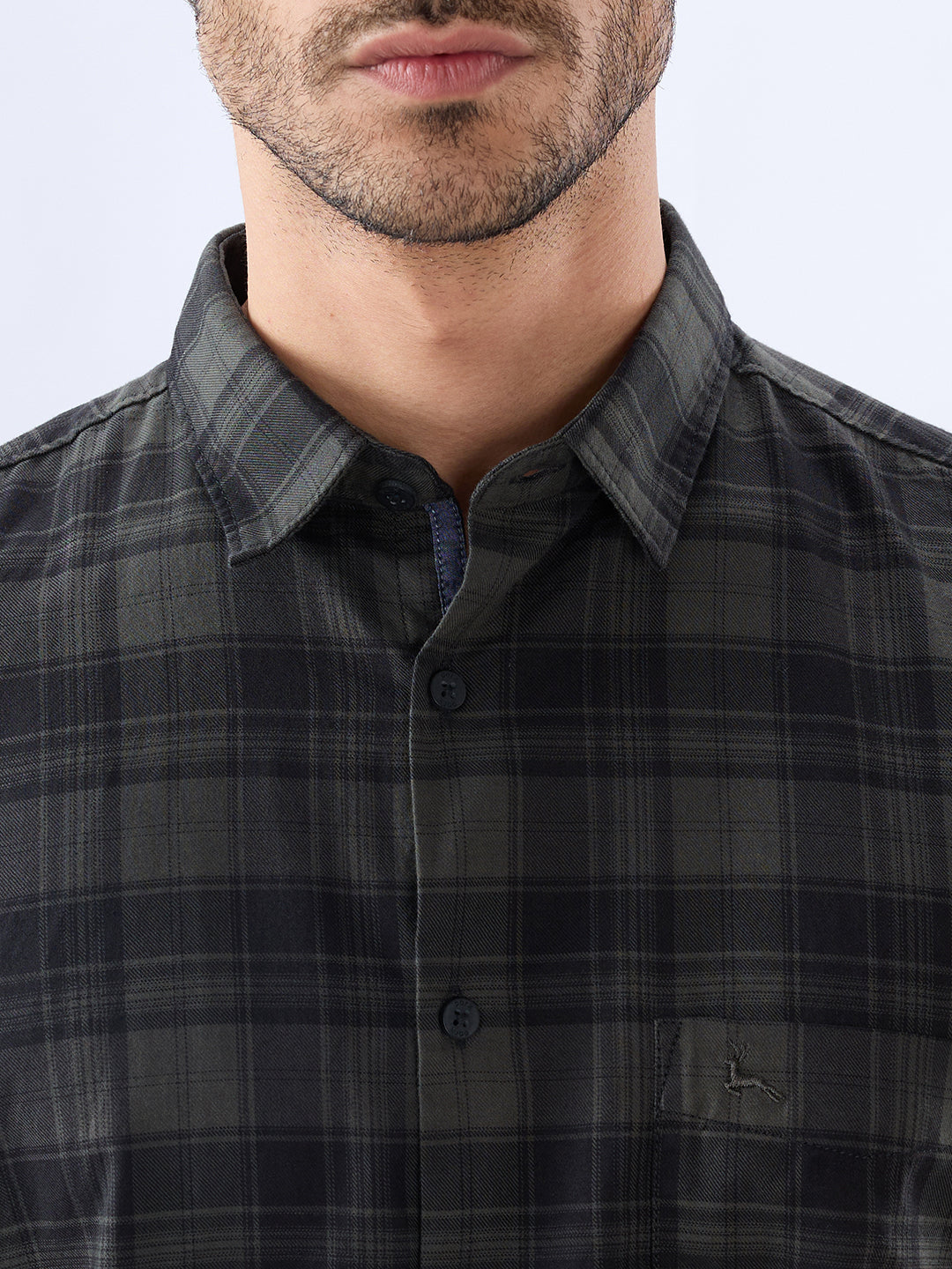 Parx Green Casual Shirt