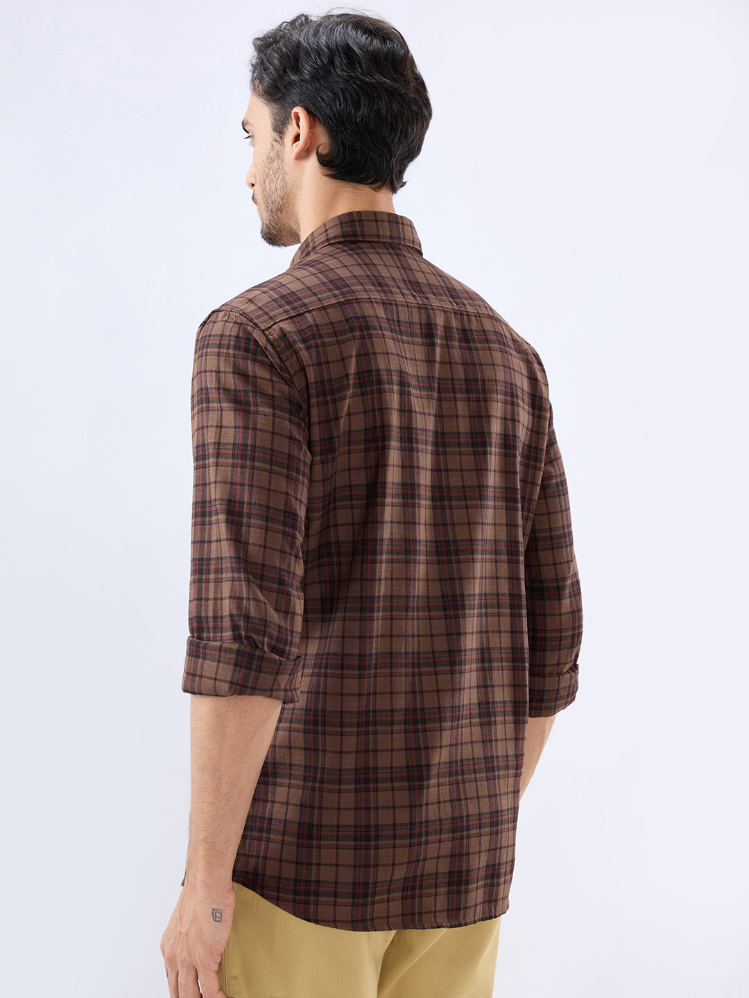 Parx Khaki Casual Shirt