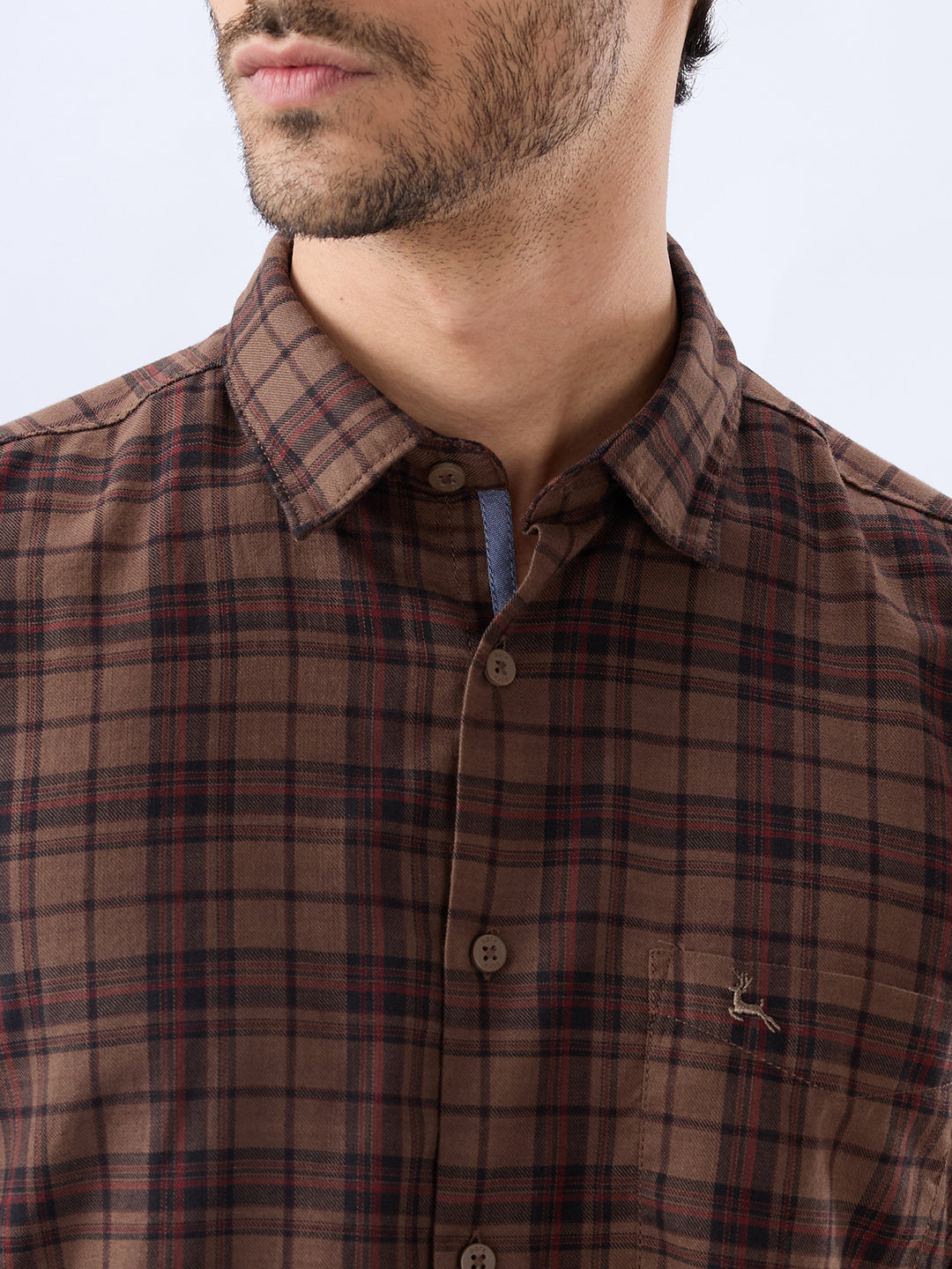 Parx Khaki Casual Shirt
