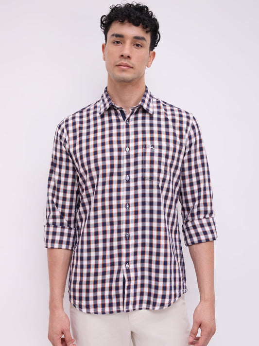 Parx Blue Casual Shirt