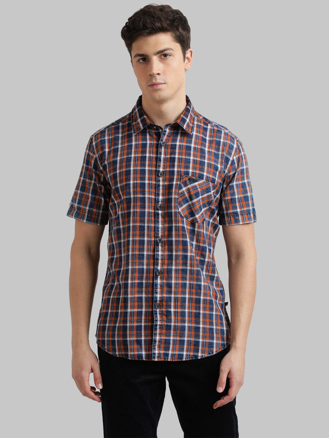 Parx Brown Casual Shirt 