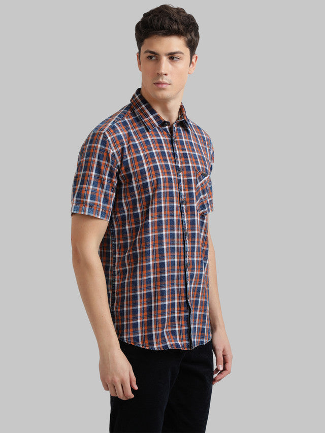 Parx Brown Casual Shirt 