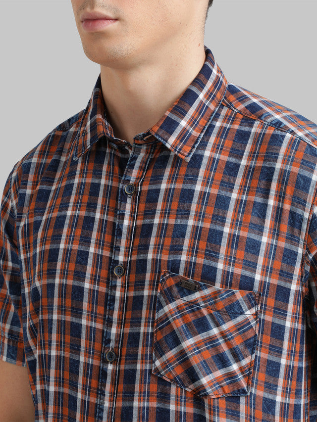 Parx Brown Casual Shirt 