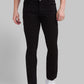 Parx Black Dobby Slim Fit Cotton Blend Jeans