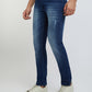 Men Slim Tapered Fit Blue Jeans